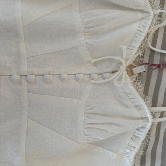 Loveshackfancy linella dress NWT White 2 $495.00 - Picture 6 of 10